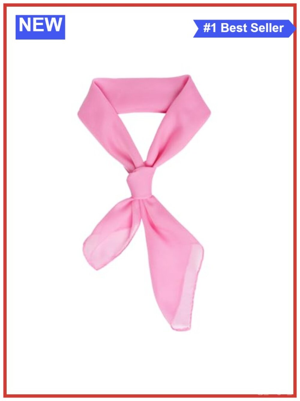 Chiffon Square Scarf 1950s Costume Neckerchief Hair Head Wrap